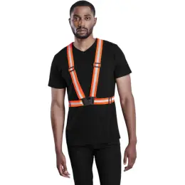 Hi-Viz Reflective Safety Belt Mens Model Front Image